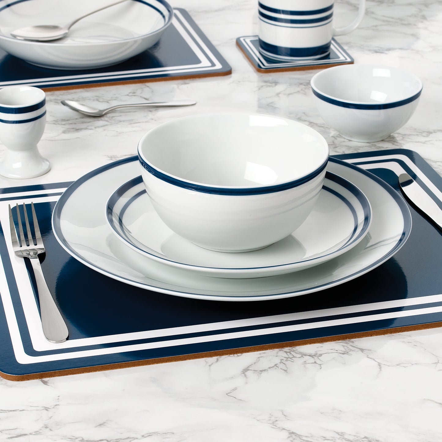 80pc Blue Bistro Combo Set