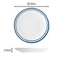 56pc Blue Bistro Dinner Set-No Cutlery