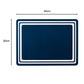 56pc Blue Bistro Dinner Set-No Cutlery