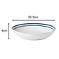 56pc Blue Bistro Dinner Set-No Cutlery