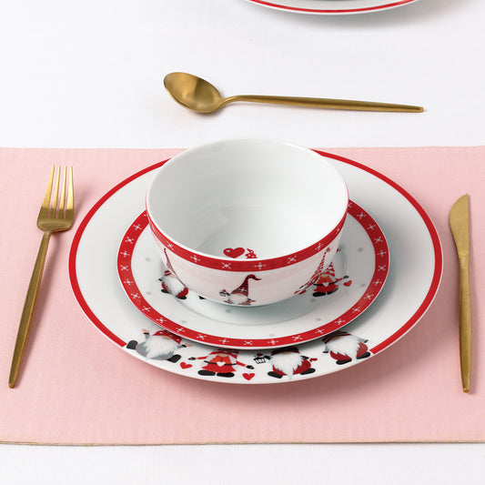 12pc Nordic Gnome Dinner Set