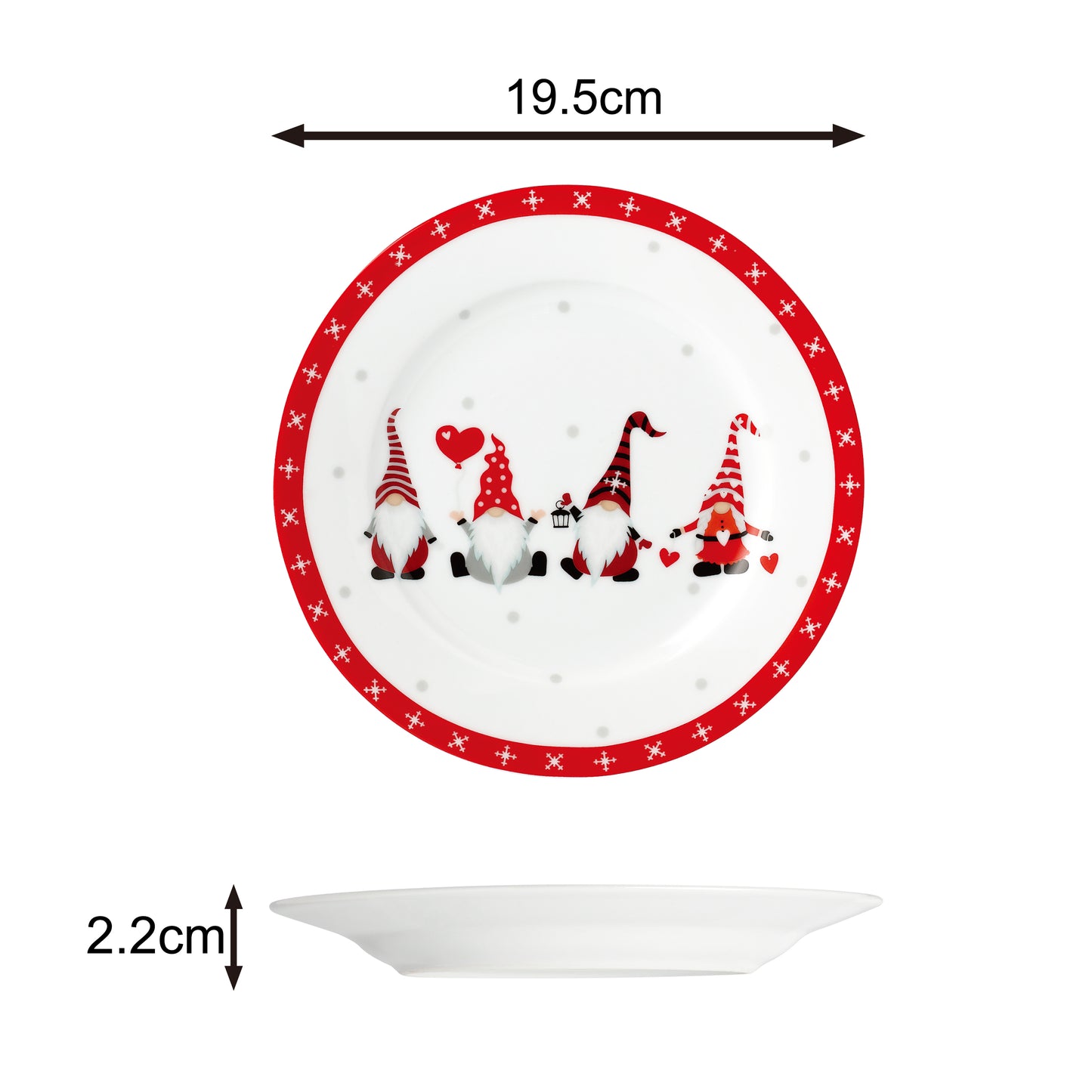 12pc Nordic Gnome Dinner Set