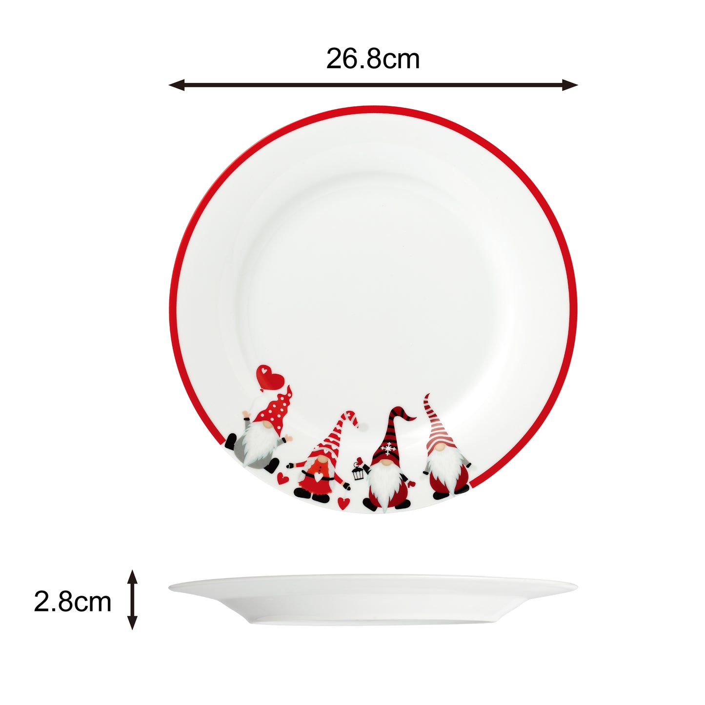 12pc Nordic Gnome Dinner Set