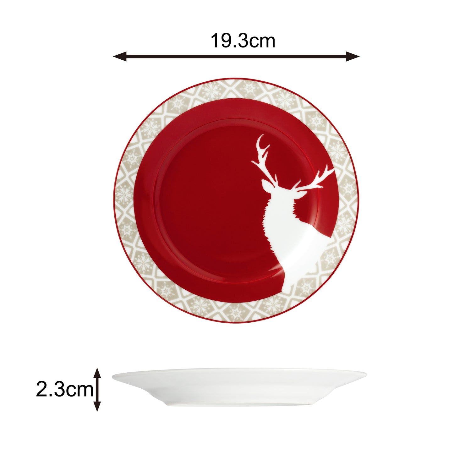 12pc Nordic Reindeer Dinner Set