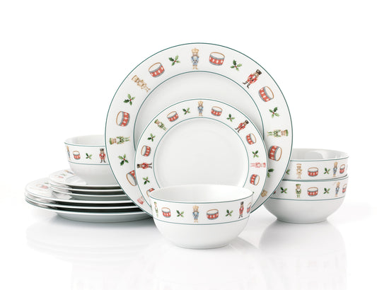 12pc Nutcracker Dinner Set