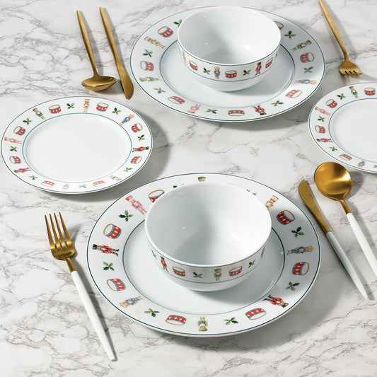 12pc Nutcracker Dinner Set