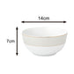 12pc Premium Diamond  & Gold Dinner Set  - Deep bowl