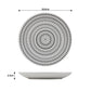 16pc White Pad Print Dinner Set