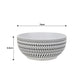 16pc White Pad Print Dinner Set