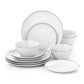 Platinum Rim Porcelain Dinner Set, 12 Pieces