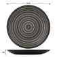 16PC Pad Print Black Dinner Set