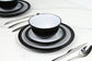 16 Piece Black Camden Dinner Set