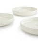4pc Alumina Porcelain Textured Pasta Set