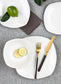 18pc White Everyday Square Dinner Set