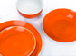 16pc Flame Orange Spin Wash Dinner Set